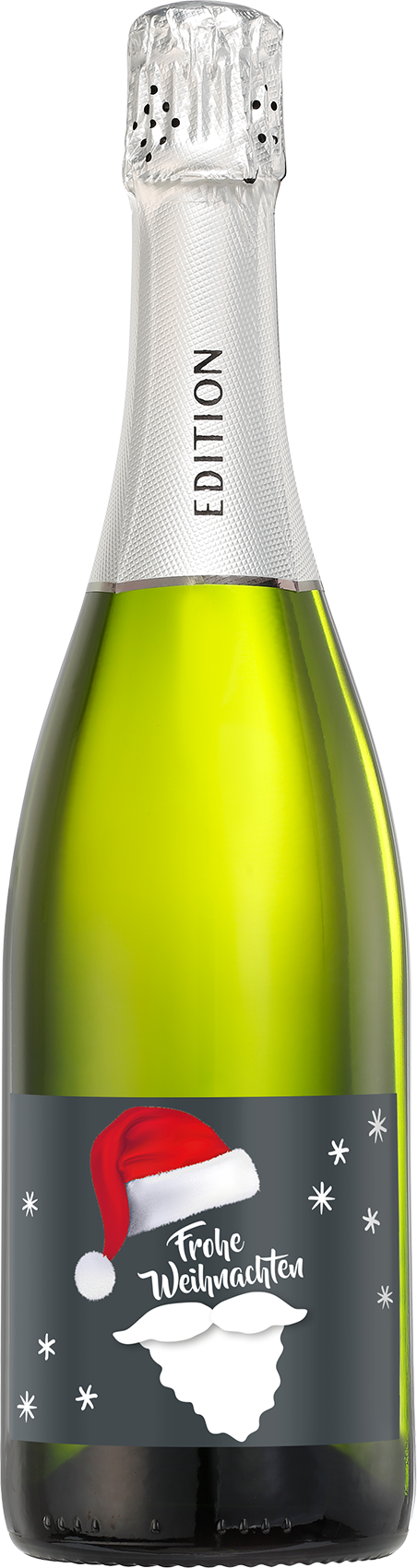 Bild: Abbildung zeigt das Produkt EDITION Cuvée 1888 mit Schmucketikett "Merry Christmas Black"