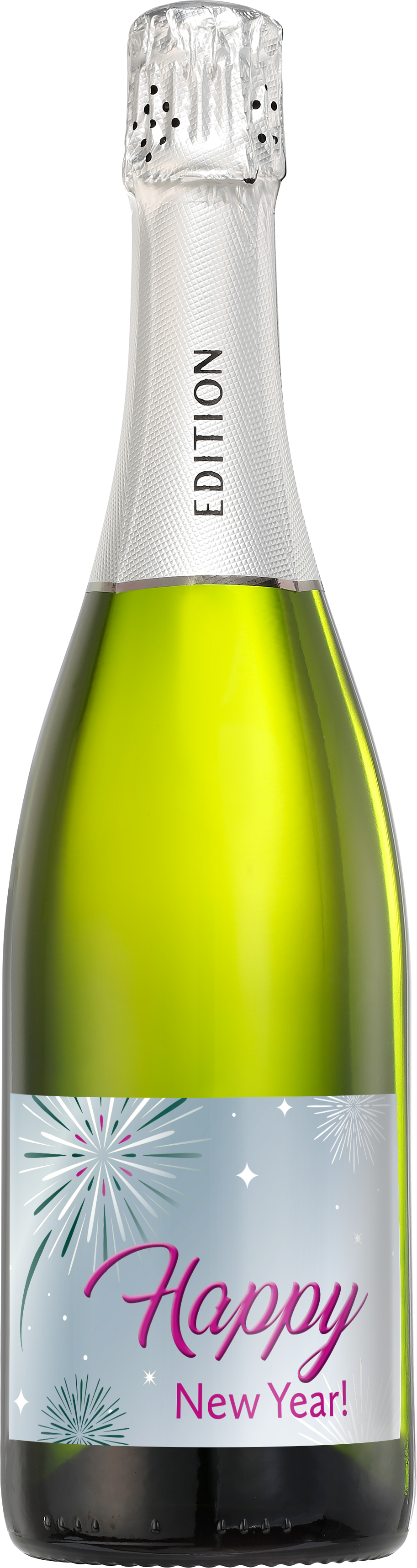 Bild: Abbildung zeigt das Produkt EDITION Cuvée 1888 mit Schmucketikett "Happy New Year"